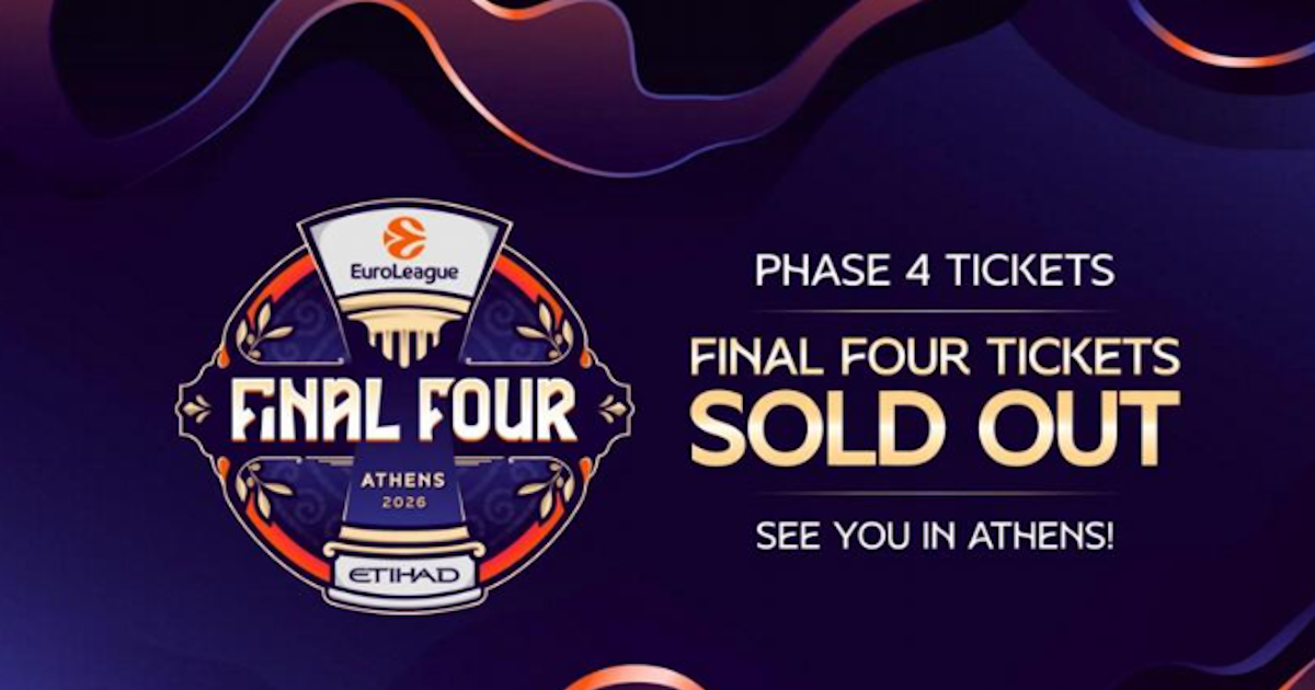 Euroleague: Εξαντλήθηκαν τα εισιτήρια για το Final Four της Αθήνας
