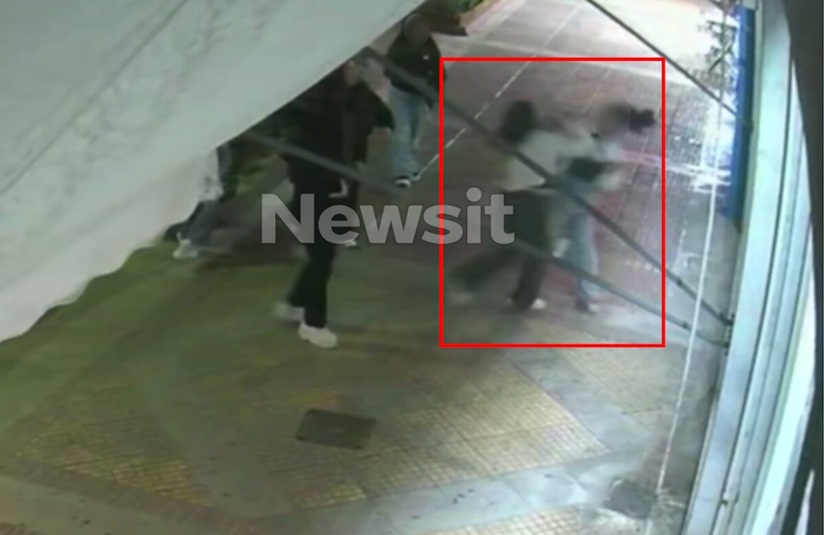 Αγία Βαρβάρα: Βίντεο - ντοκουμέντο από την άγρια συμπλοκή κοριτσιών