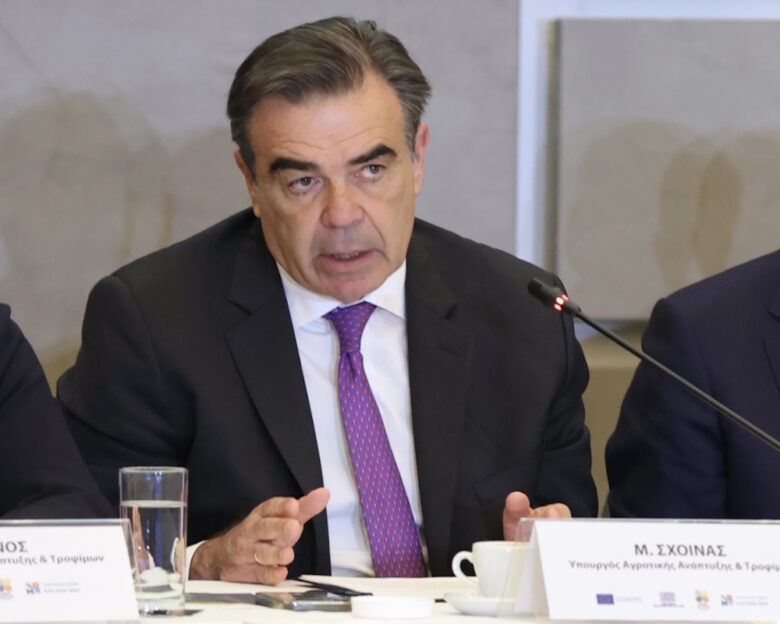 Ο Υπουργός Αγροτικής Ανάπτυξης και Τροφίμων, Μαργαρίτης Σχοινάς