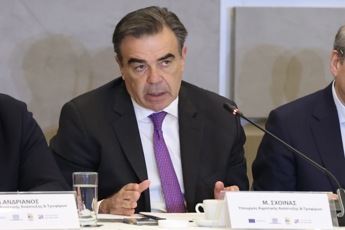 Ο Υπουργός Αγροτικής Ανάπτυξης και Τροφίμων, Μαργαρίτης Σχοινάς