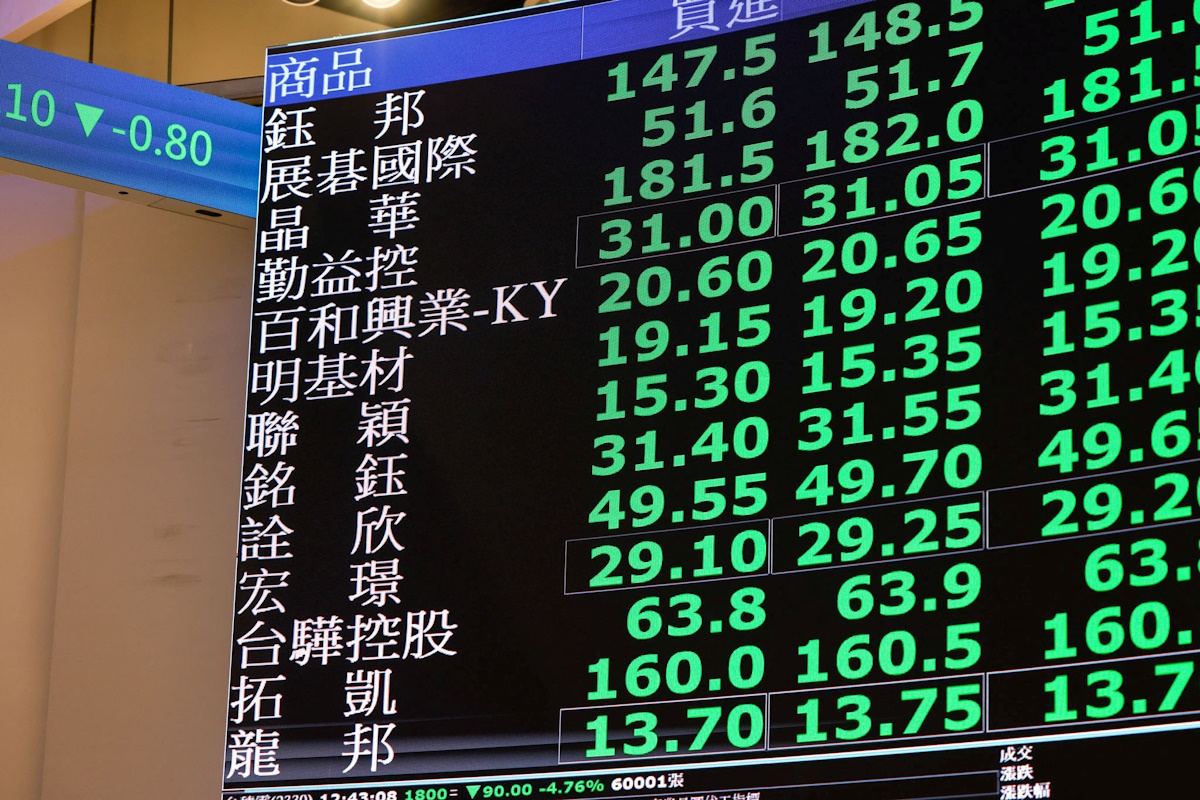 Trading data on display at the Taiwan Stock Exchange in Taipei, Taiwan March 9, 2026. REUTERS/Ann Wang