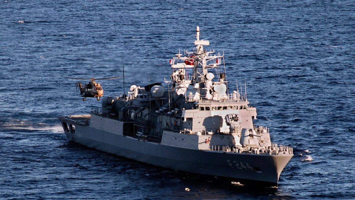 Η τουρκική φρεγάτα TCG Barbaros