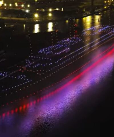 Αναπαράσταση του Τιτανικού με 950 drones στο λιμάνι του Μπέλφαστ