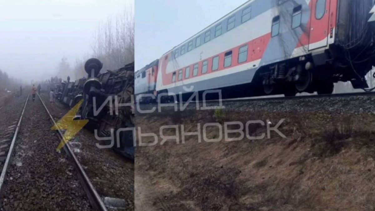 Το τρένο που εκτροχιάστηκε στη Ρωσία