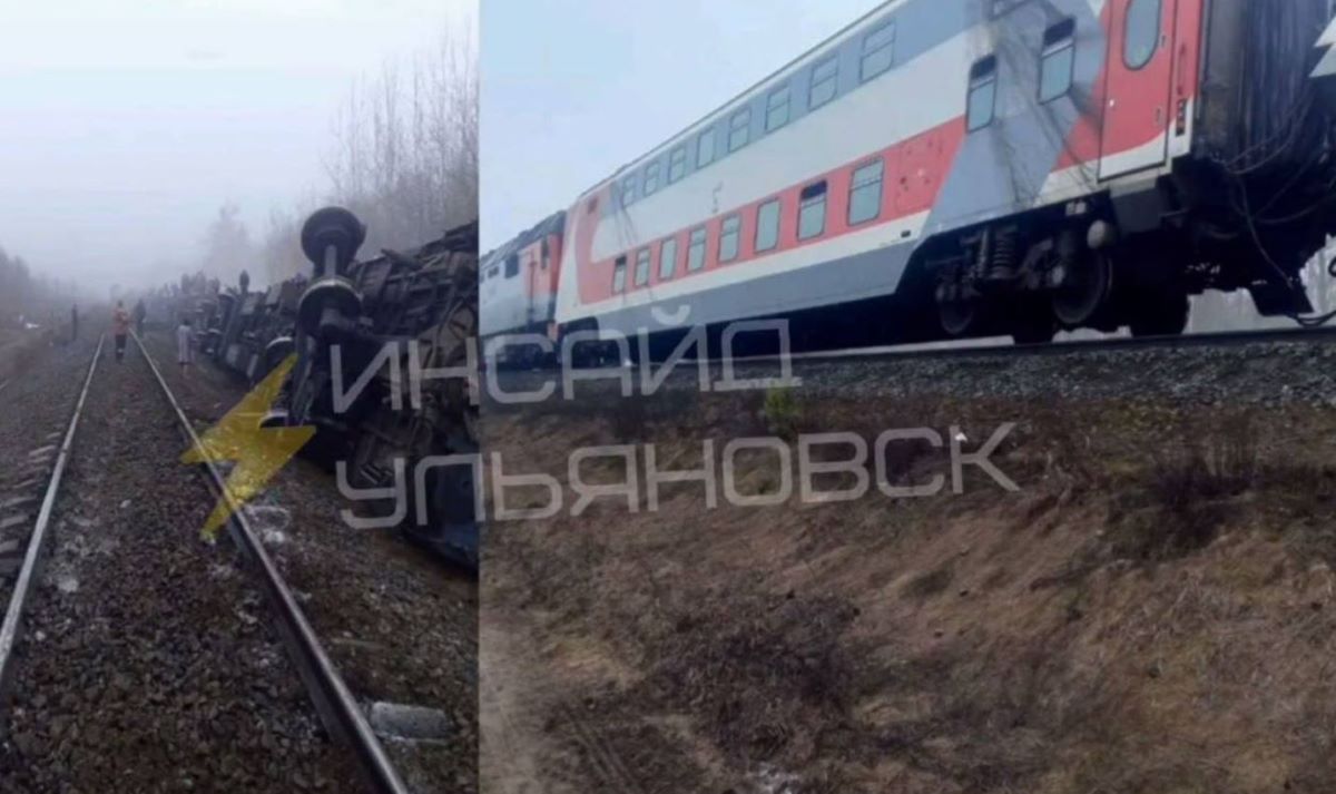 Το τρένο που εκτροχιάστηκε στη Ρωσία