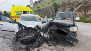 Τροχαίο με 5 τραυματίες στην Εθνική Οδό Λάρισας - Κοζάνης