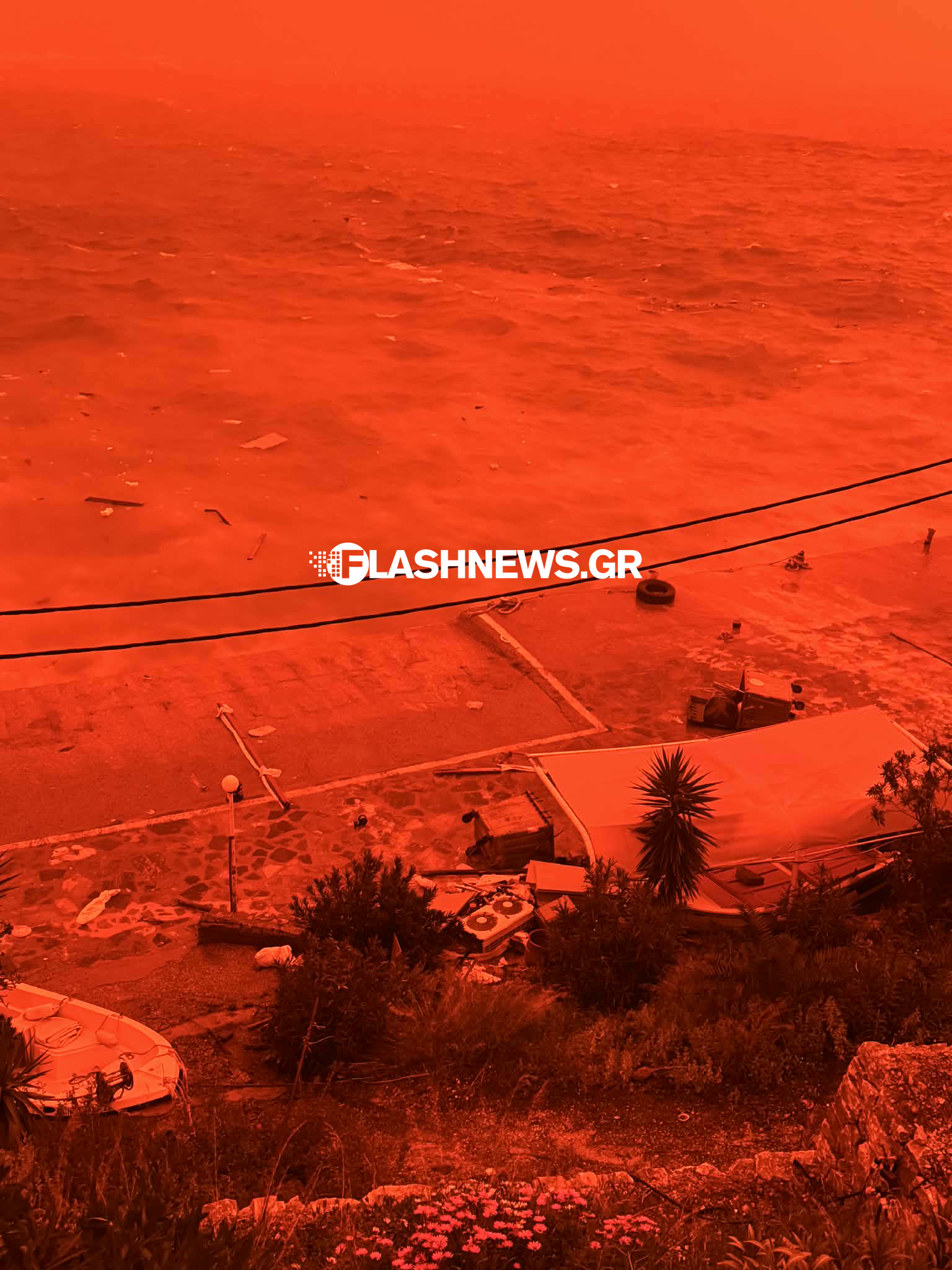 Η Κρήτη έγινε «κόκκινη» από την αφρικανική σκόνη