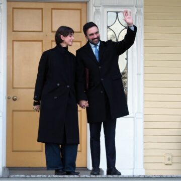 O δήμαρχος της Νέας Υόρκης, Ζοχράν Μαμντάνι και η σύζυγός του