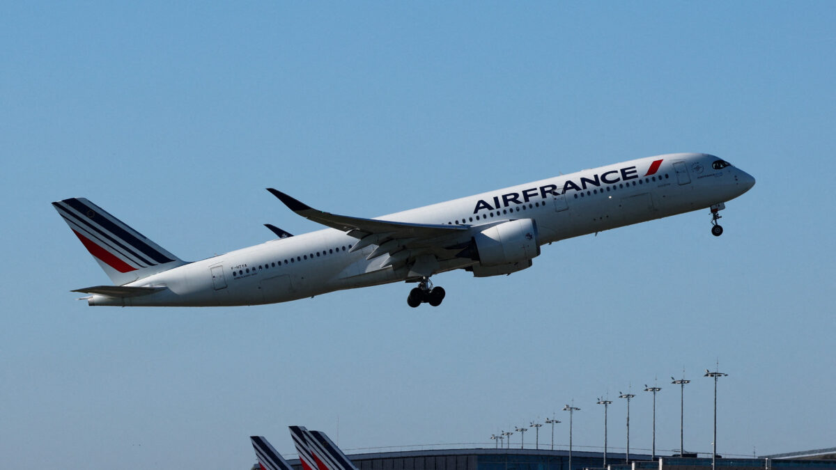 Air France Airbus takes off from Charles de Gaulle airport, in Roissy-en-France, near Paris, France, April 30, 2026.