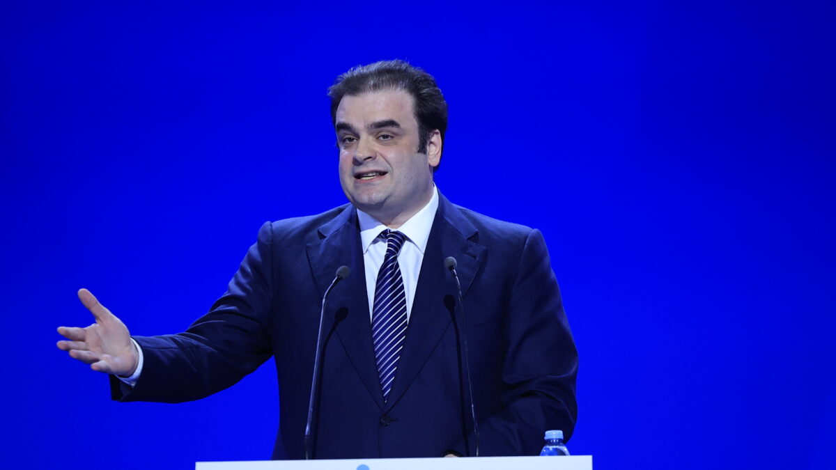 Δεύτερη ημέρα εργασιών του 16ου Τακτικού Συνεδρίου της Νέας Δημοκρατίας, στο Metropolitan Expo. Σάββατο 16 Μαΐου 2026.