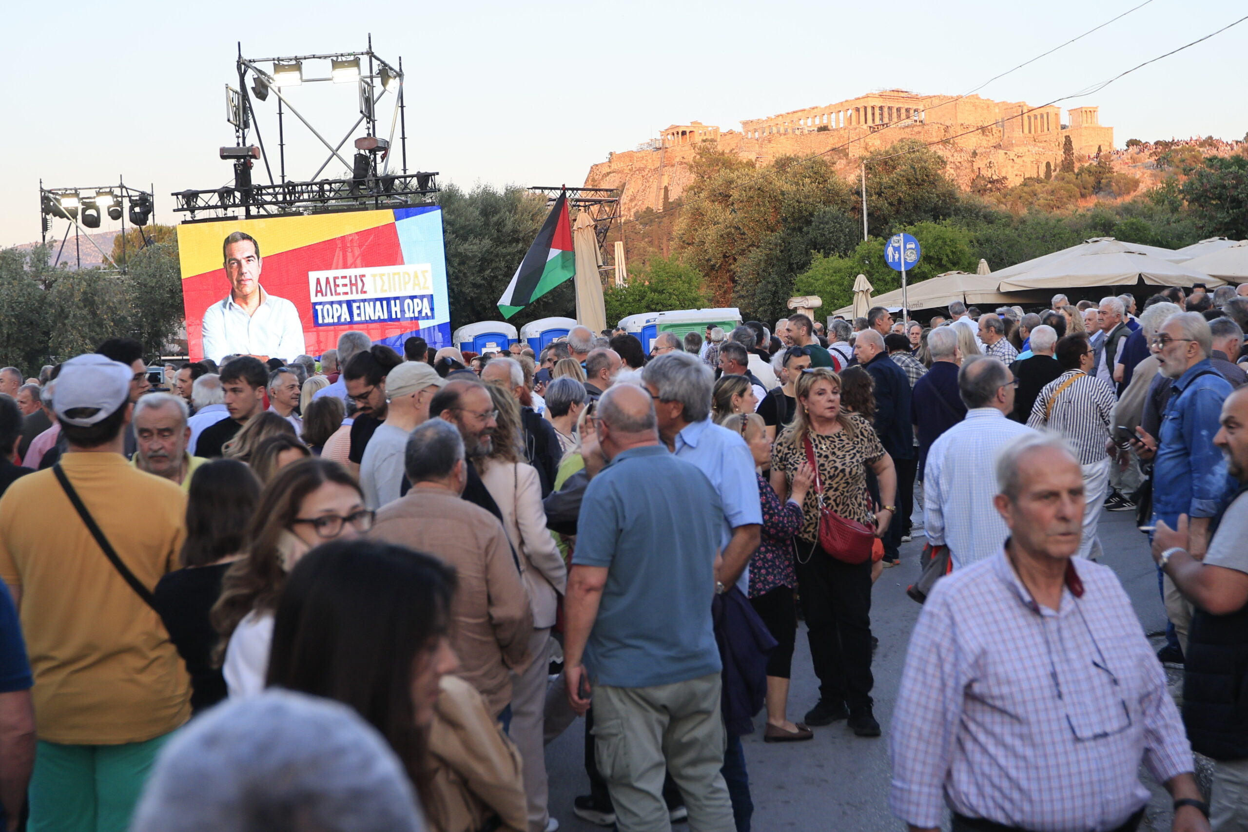 Εκδήλωση για τη παρουσίαση του ονόματος και της ιδρυτικής διακήρυξης του νέου κόμματος του Αλέξη Τσίπρα στην Πλατεία Θησείου. Τρίτη 26 Μαΐου 2026 (ΓΙΩΡΓΟΣ ΚΟΝΤΑΡΙΝΗΣ/EUROKINISSI)