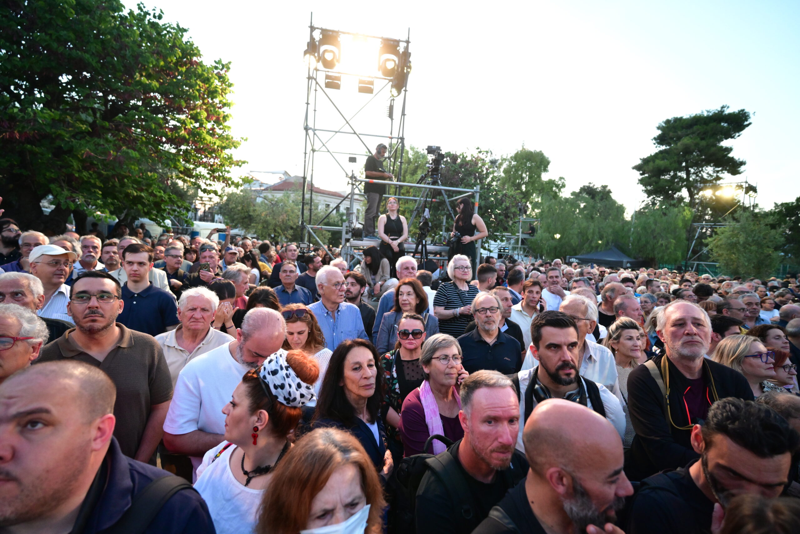 Εκδήλωση για τη παρουσίαση του ονόματος και της ιδρυτικής διακήρυξης του νέου κόμματος του Αλέξη Τσίπρα στην Πλατεία Θησείου. Τρίτη 26 Μαΐου 2026  (ΤΑΤΙΑΝΑ ΜΠΟΛΑΡΗ/EUROKINISSI)