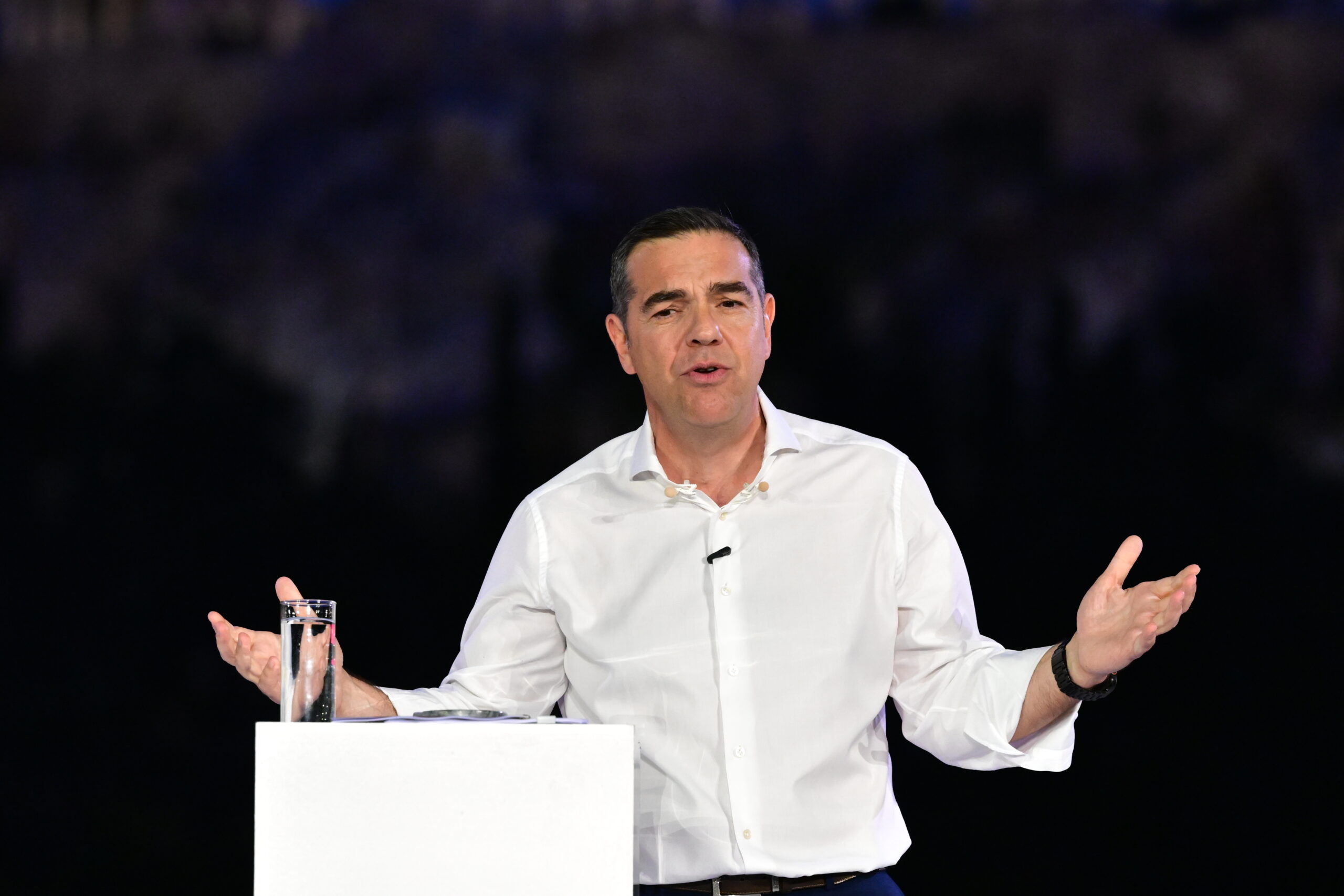 Εκδήλωση για τη παρουσίαση του ονόματος και της ιδρυτικής διακήρυξης του νέου κόμματος του Αλέξη Τσίπρα στην Πλατεία Θησείου. Τρίτη 26 Μαΐου 2026  (ΤΑΤΙΑΝΑ ΜΠΟΛΑΡΗ/EUROKINISSI)