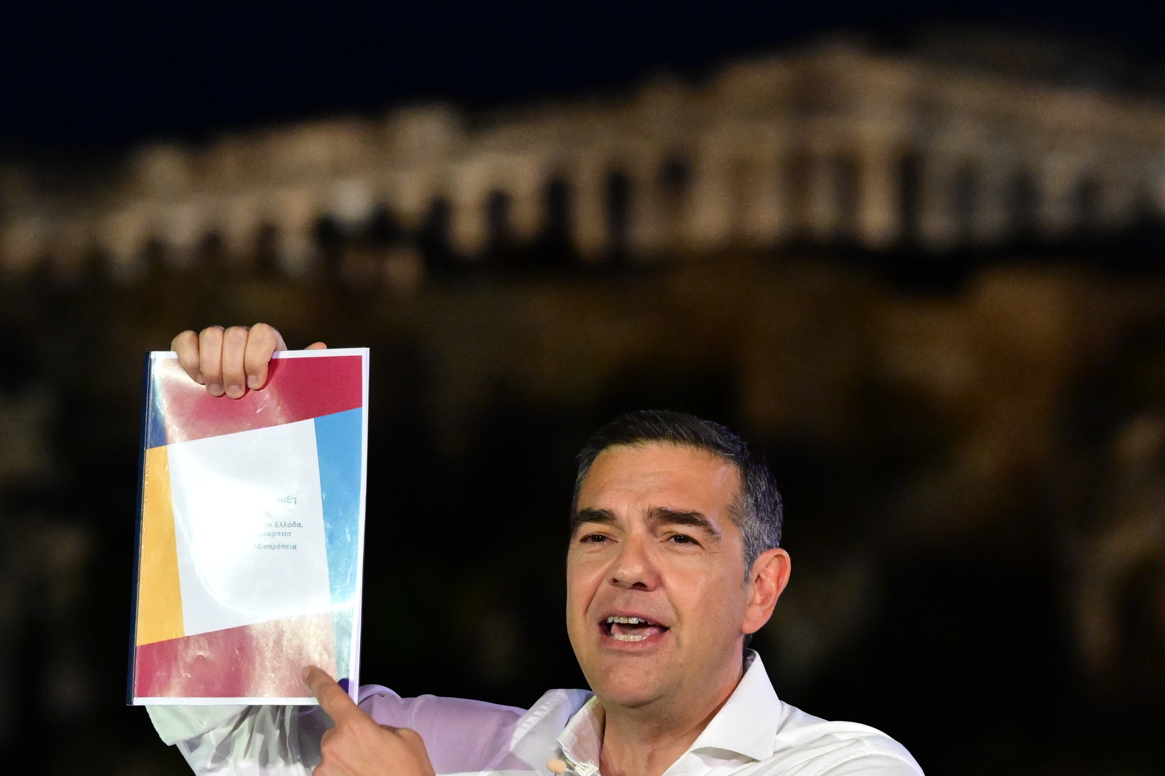 Εκδήλωση για τη παρουσίαση του ονόματος και της ιδρυτικής διακήρυξης του νέου κόμματος του Αλέξη Τσίπρα στην Πλατεία Θησείου. Τρίτη 26 Μαΐου 2026  (ΤΑΤΙΑΝΑ ΜΠΟΛΑΡΗ/EUROKINISSI)