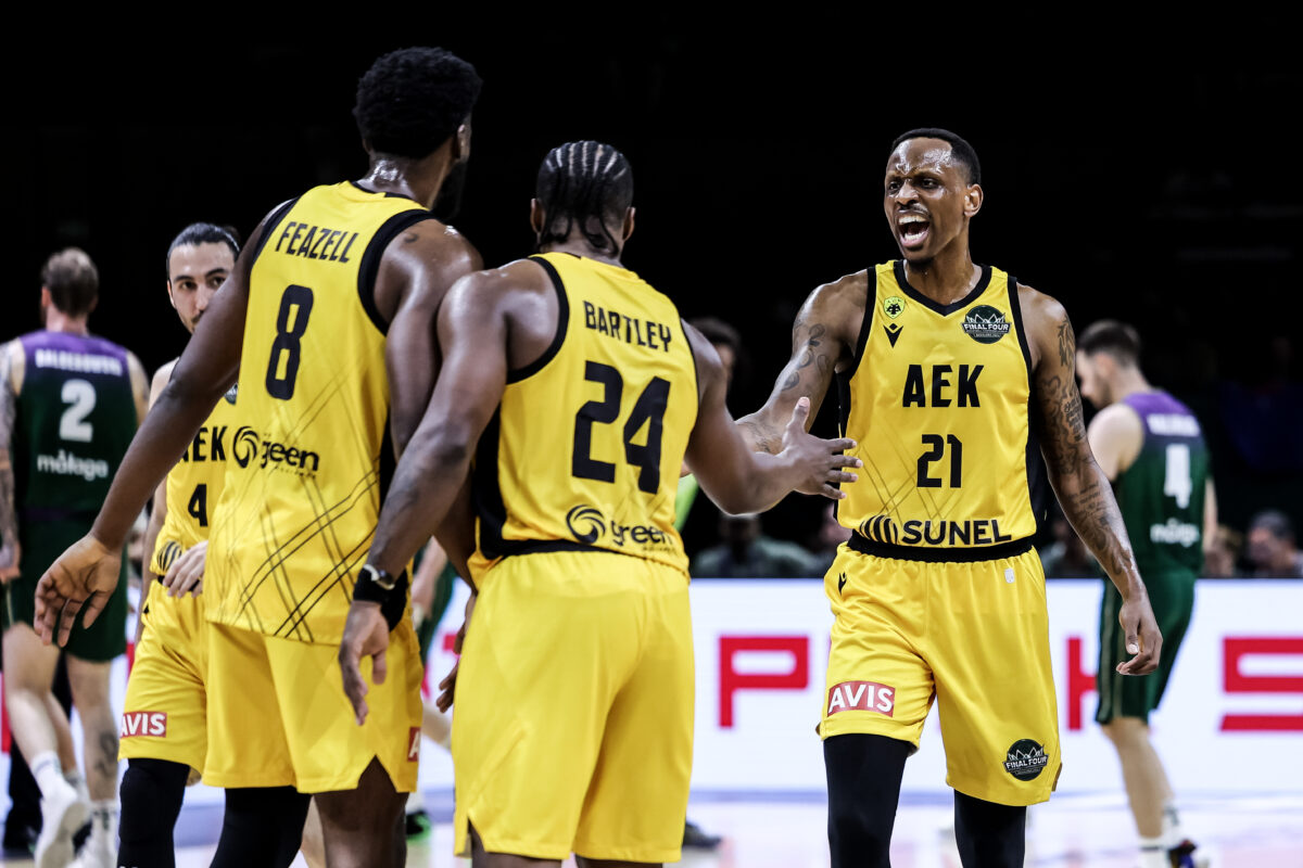 Η ομάδα της ΑΕΚ στο Final Four του Basketball Champions League