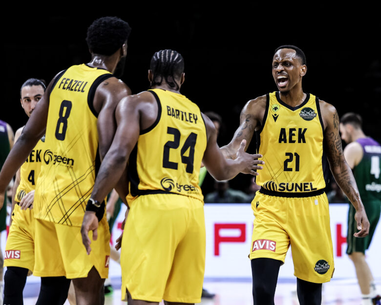 Η ομάδα της ΑΕΚ στο Final Four του Basketball Champions League
