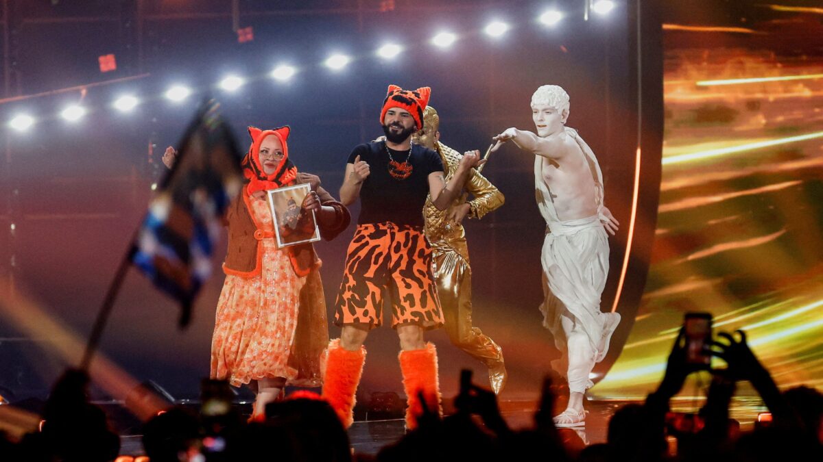 Στιγμιότυπο από την πρόβα του Akylas στη Eurovision
