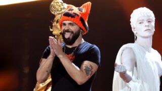 Ο Akylas τη βραδιά του τελικού της Eurovision
