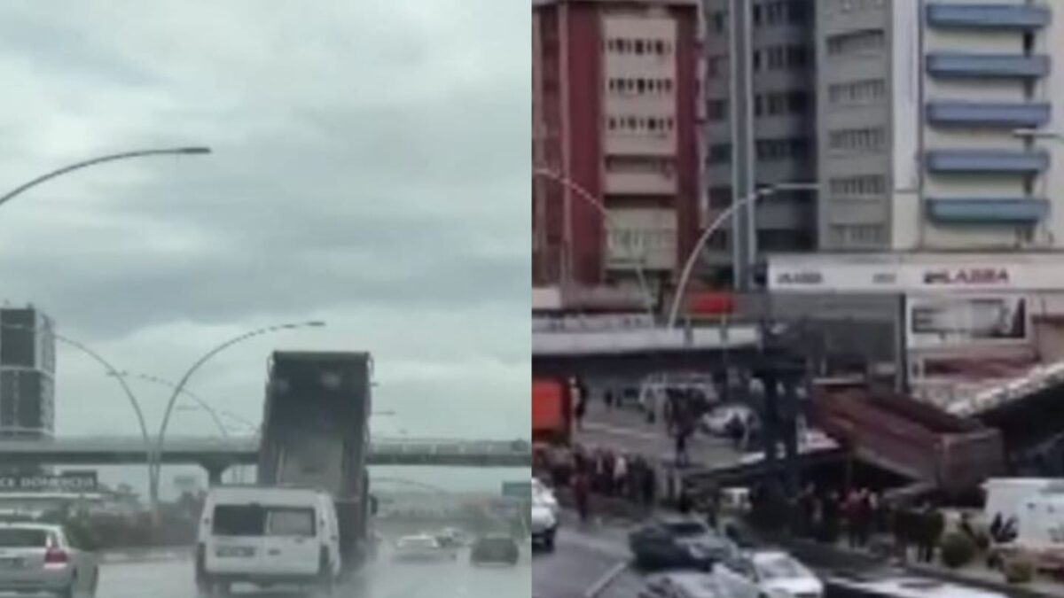 Στιγμιότυπα από την κατάρρευση της γέφυρας