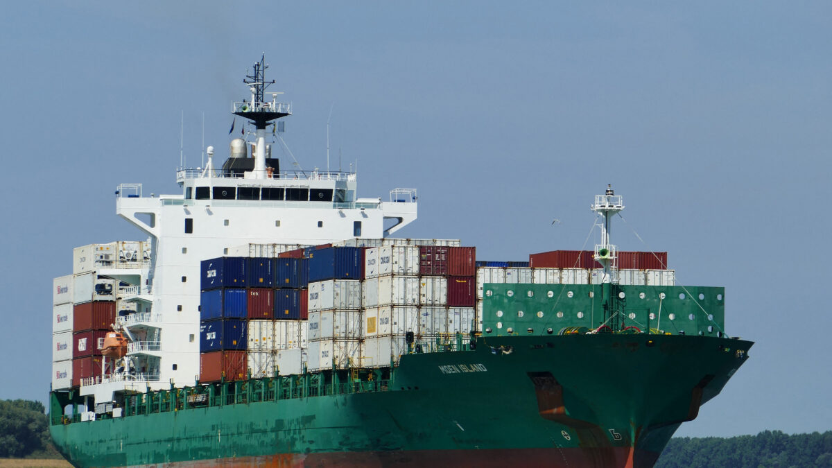 Moen Island, currently named CMA CGM San Antonio, the vessel CMA CGM said which was the target of an attack while transiting the Strait of Hormuz on Tuesday, in a location given as Rozenburg, Netherlands, August 2, 2018. Henk Jungerius/via REUTERS THIS IMAGE HAS BEEN SUPPLIED BY A THIRD PARTY. MANDATORY CREDIT. NO RESALES. NO ARCHIVES. Verification Lines: Reuters could not verify the location, but it was given as Rozenburg, Netherlands from the source. Date when the photos were taken was verified from the metadata on the original image files.