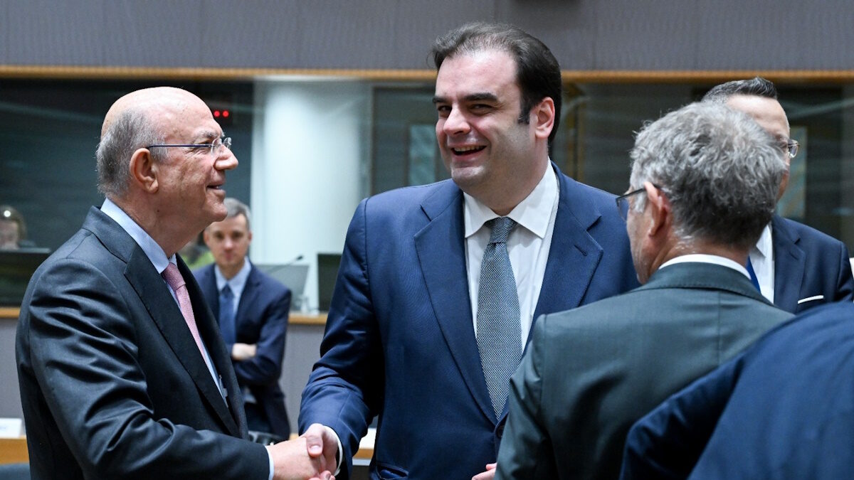 O Κυριάκος Πιερρακάκης στην ανοιχτή συνεδρίαση του Συμβουλίου των Υπουργών της ΕΕ (ECOFIN)