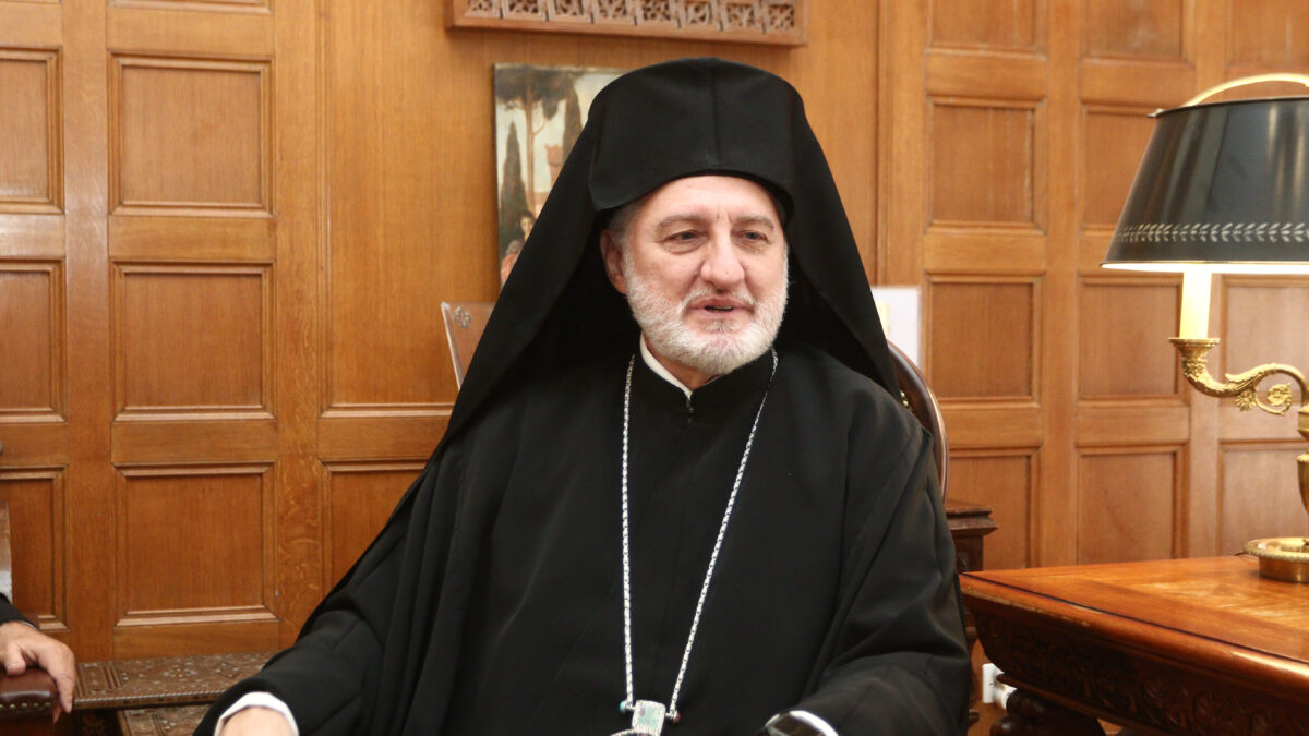 Ο Αρχιεπισκοπος Ιερωνυμος; δεχτηκε σημερα στην Αρχιεπισκοπη Αθηνων τον Αρχιεπισκοπο Αμερικης Ελπιδοφορο και την συνοδεια του --ΦΩΤΟ ΧΡΗΣΤΟΣ ΜΠΟΝΗΣ//ΑΡΧΙΕΠΙΣΚΟΠΗ ΑΘΗΝΩΝ