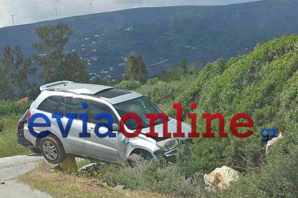 Το τζιπ εξετράπη της πορείας του και προσγειώθηκε σε έργο απορροής υδάτων