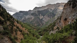 Άποψη από το φαράγγι της Σαμαριάς στην Κρήτη
