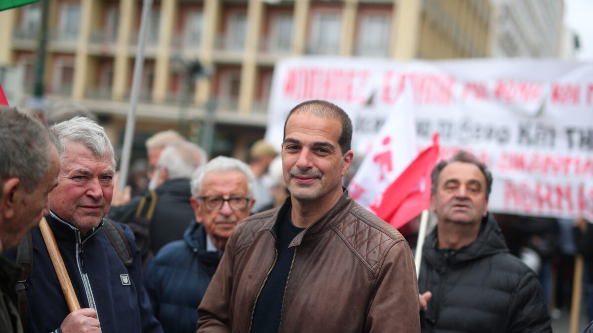 O γραμματέας της Νέας Αριστεράς, Γαβριήλ Σακελλαρίδης (Φωτογραφία αρχείου