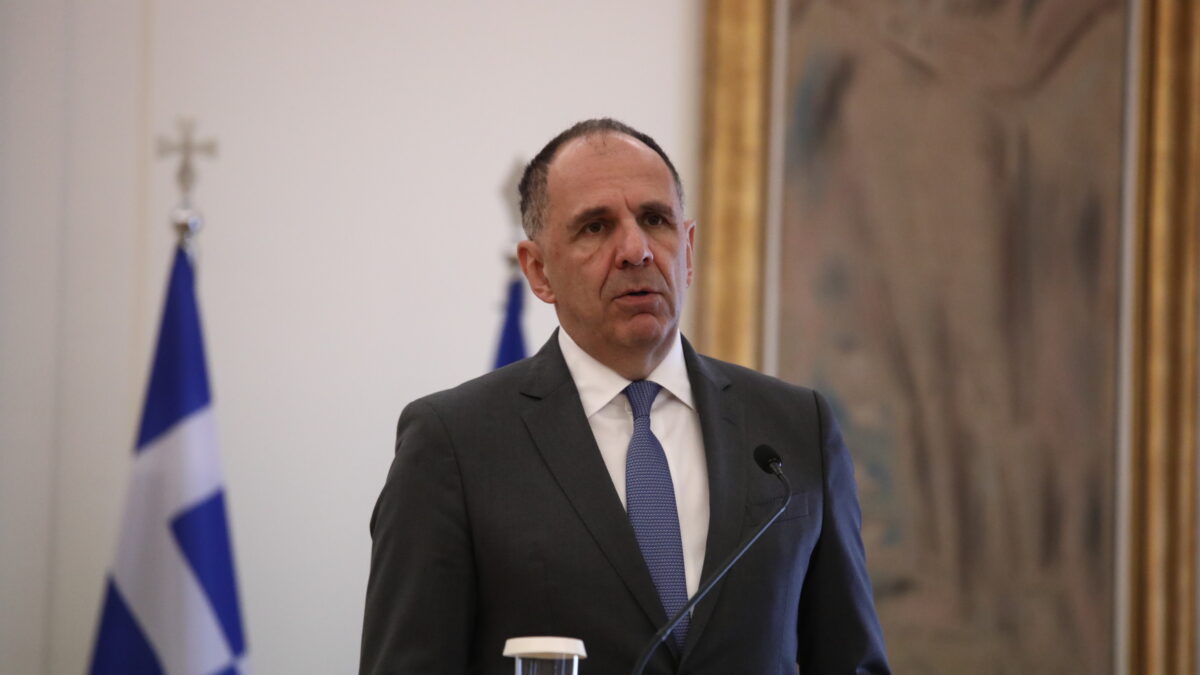 Ο υπουργός Εξωτερικών Γιώργος Γεραπετρίτης (Πηγή φωτογραφίας: ΔΑΝΑΗ ΔΑΥΛΟΠΟΥΛΟΥ