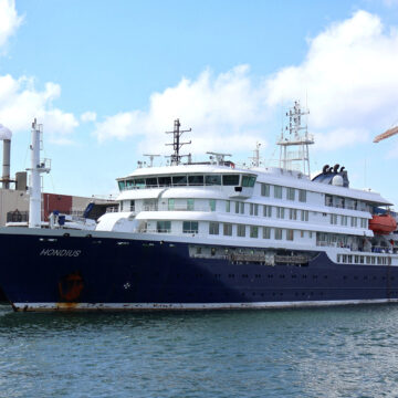 An archive image of the cruise ship Hondius, in Vlissingen, Netherlands May 17, 2025. The MV Hondius, a Netherlands-based cruise ship, was hit by a suspected outbreak of hantavirus, authorities and media reports said on May 3, 2026. IMAGE OBTAINED BY REUTERS/Handout via REUTERS THIS IMAGE HAS BEEN SUPPLIED BY A THIRD PARTY NO RESALES. NO ARCHIVES. TPX IMAGES OF THE DAY VERIFICATION: - Reuters confirmed the location from the shipyard, signage and fuel depot which matched file and satellite images. - Coordinates of the shipyard: 51.461283930722175, 3.6998162498897433. - The date when the pictures were taken was verified by original file metadata.
