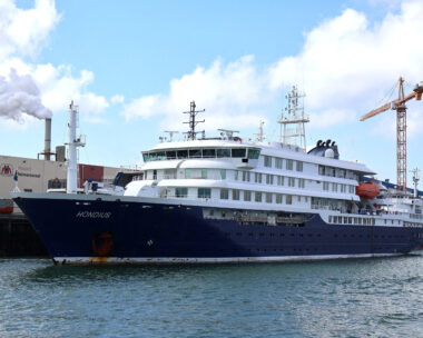 An archive image of the cruise ship Hondius, in Vlissingen, Netherlands May 17, 2025. The MV Hondius, a Netherlands-based cruise ship, was hit by a suspected outbreak of hantavirus, authorities and media reports said on May 3, 2026. IMAGE OBTAINED BY REUTERS/Handout via REUTERS THIS IMAGE HAS BEEN SUPPLIED BY A THIRD PARTY NO RESALES. NO ARCHIVES. TPX IMAGES OF THE DAY VERIFICATION: - Reuters confirmed the location from the shipyard, signage and fuel depot which matched file and satellite images. - Coordinates of the shipyard: 51.461283930722175, 3.6998162498897433. - The date when the pictures were taken was verified by original file metadata.