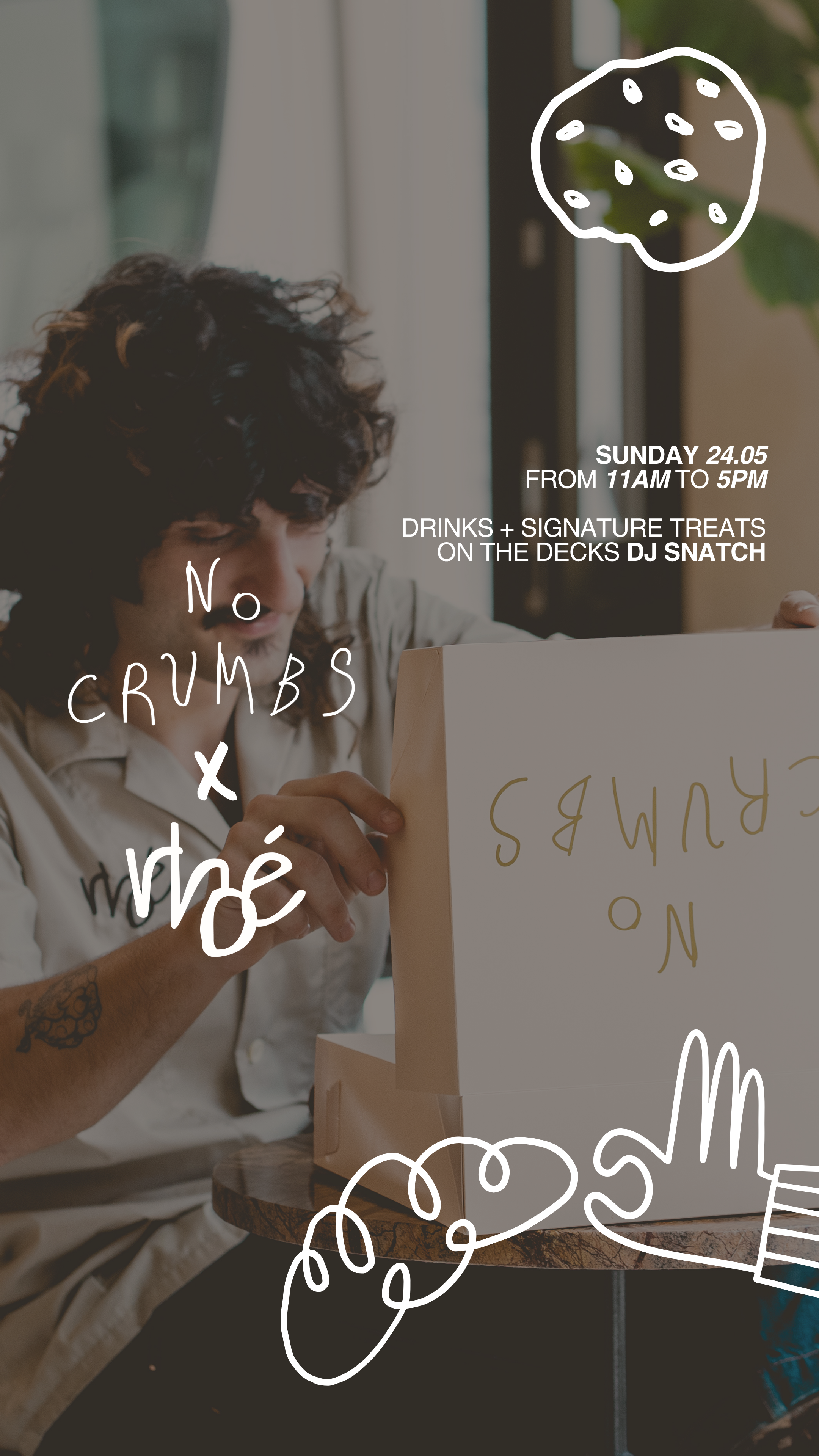 Το No Crumbs κάνει pop up στο rhoé για μία μόνο Κυριακή.