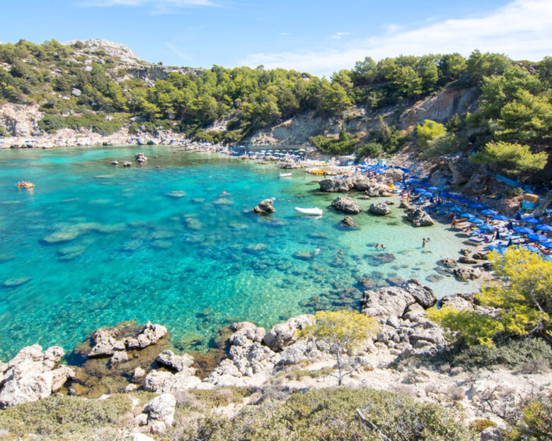 Anthony Quinn Bay on Rhodes island, Greece