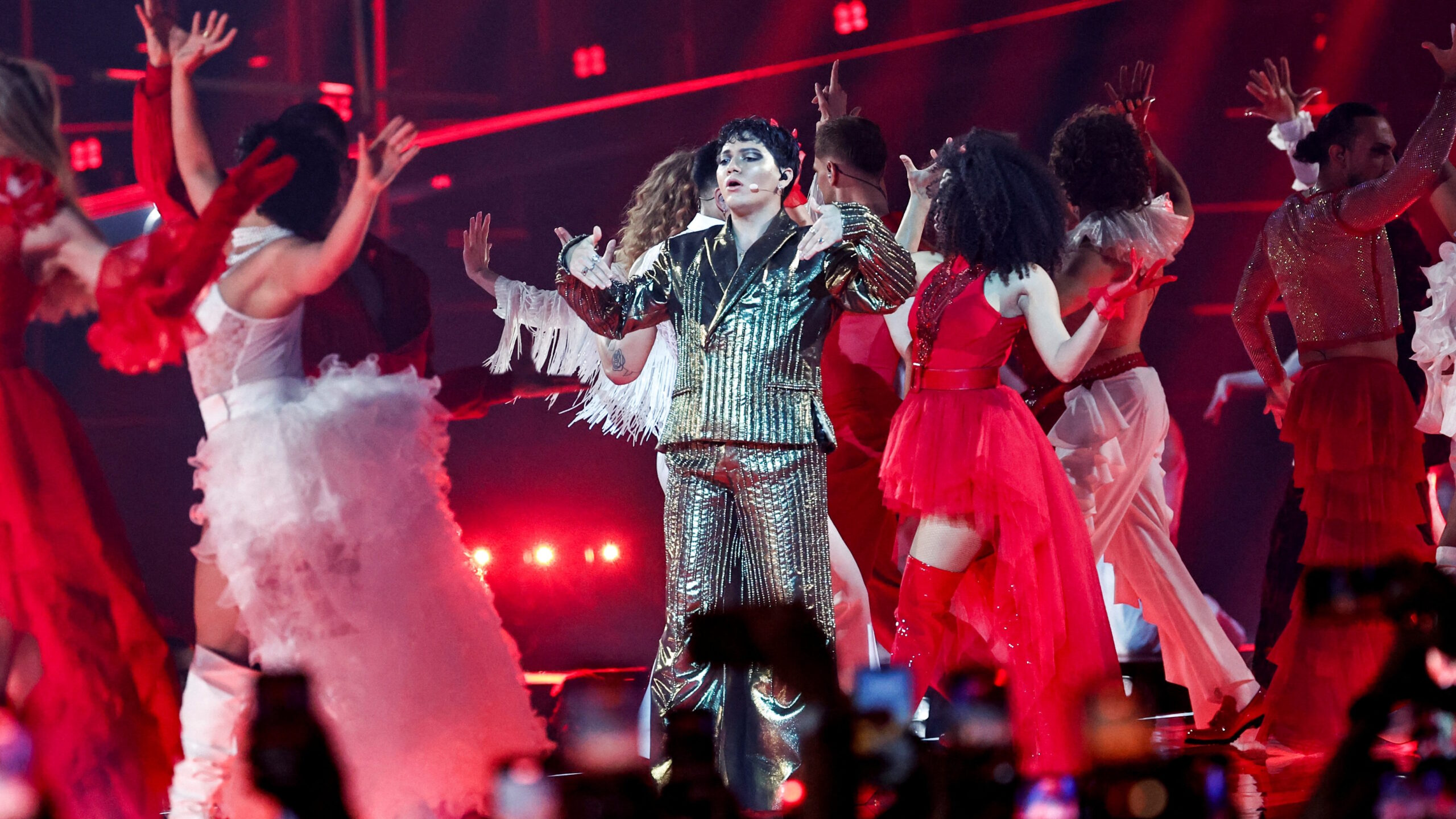 Grand Final of the 2026 Eurovision Song Contest, in Vienna Winner of the 2025 Eurovision Song Contest, JJ performs during the Grand Final of the 2026 Eurovision Song Contest in Vienna, Austria, May 16, 2026. REUTERS/Lisa Leutner