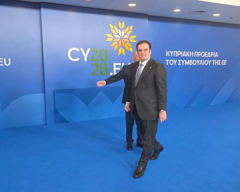 Ο Κυριάκος Πιερρακάκης προσερχόμενος στο άτυπο Eurogroup στη Λευκωσία