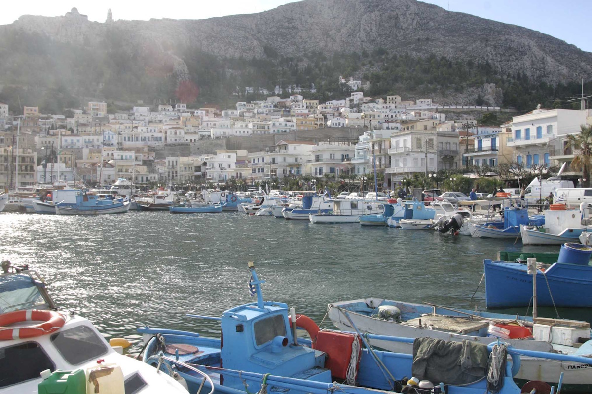 Άποψη του λιμανιού της Καλύμνου
