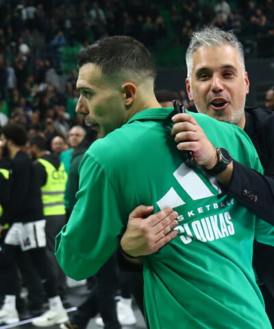 Ο Δημήτρης Κοντός με τον Κώστα Σλούκα