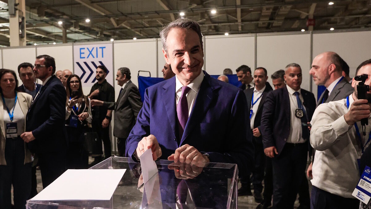 Ο πρωθυπουργός και πρόεδρος της Νέας Δημοκρατίας στην τρίτη ημέρα εργασιών του 16ου Τακτικού Συνεδρίου του κυβερνώντος κόμματος