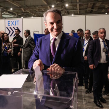 Ο πρωθυπουργός και πρόεδρος της Νέας Δημοκρατίας στην τρίτη ημέρα εργασιών του 16ου Τακτικού Συνεδρίου του κυβερνώντος κόμματος