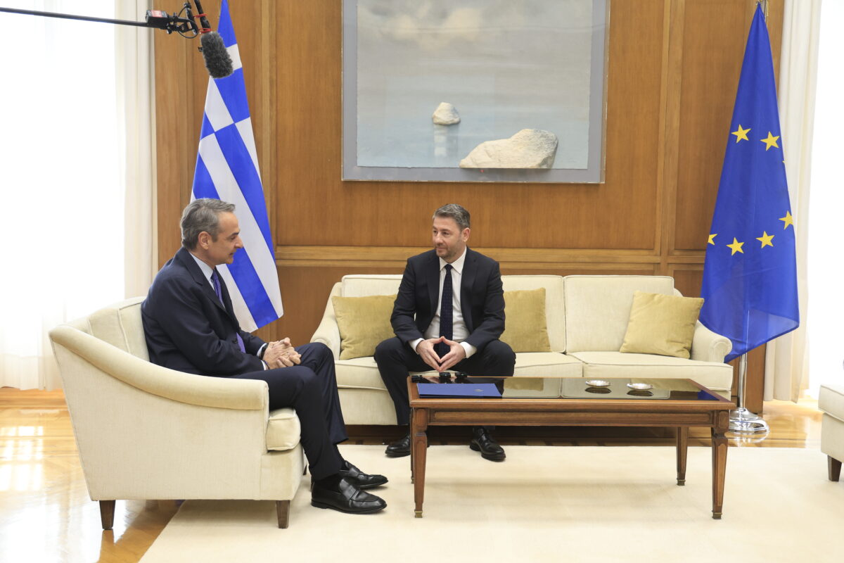 Κυριάκος Μητσοτάκης και Νίκος Ανδρουλάκης
