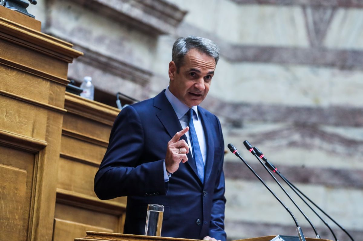 Ο Κυριάκος Μητσοτάκης στην ΚΟ της ΝΔ