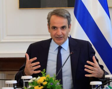 Ο Κυριάκος Μητσοτάκης στο υπουργικό συμβούλιο