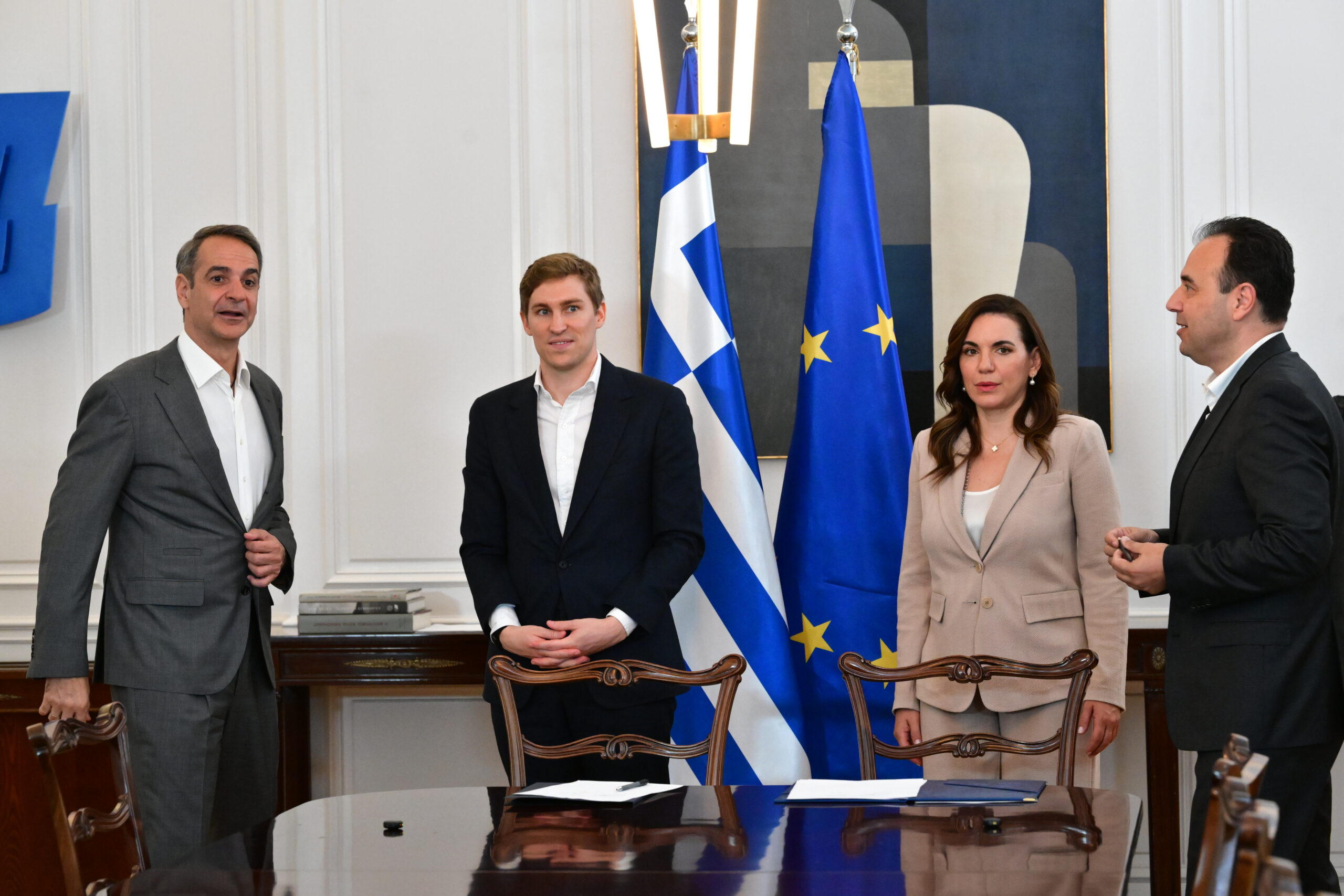 Κυριάκος Μητσοτάκης, υπογραφή μνημονίου κατανόησης με την εταιρεία ElevenLabs