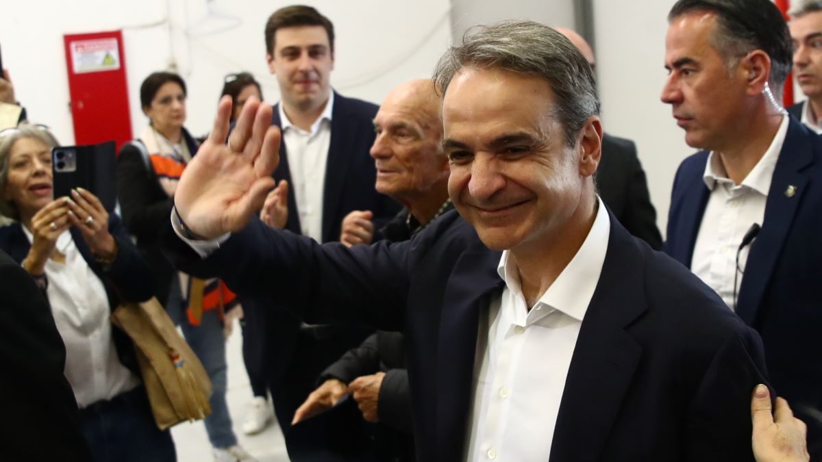Ο Κυριάκος Μητσοτάκης στο προσυνέδριο της ΝΔ