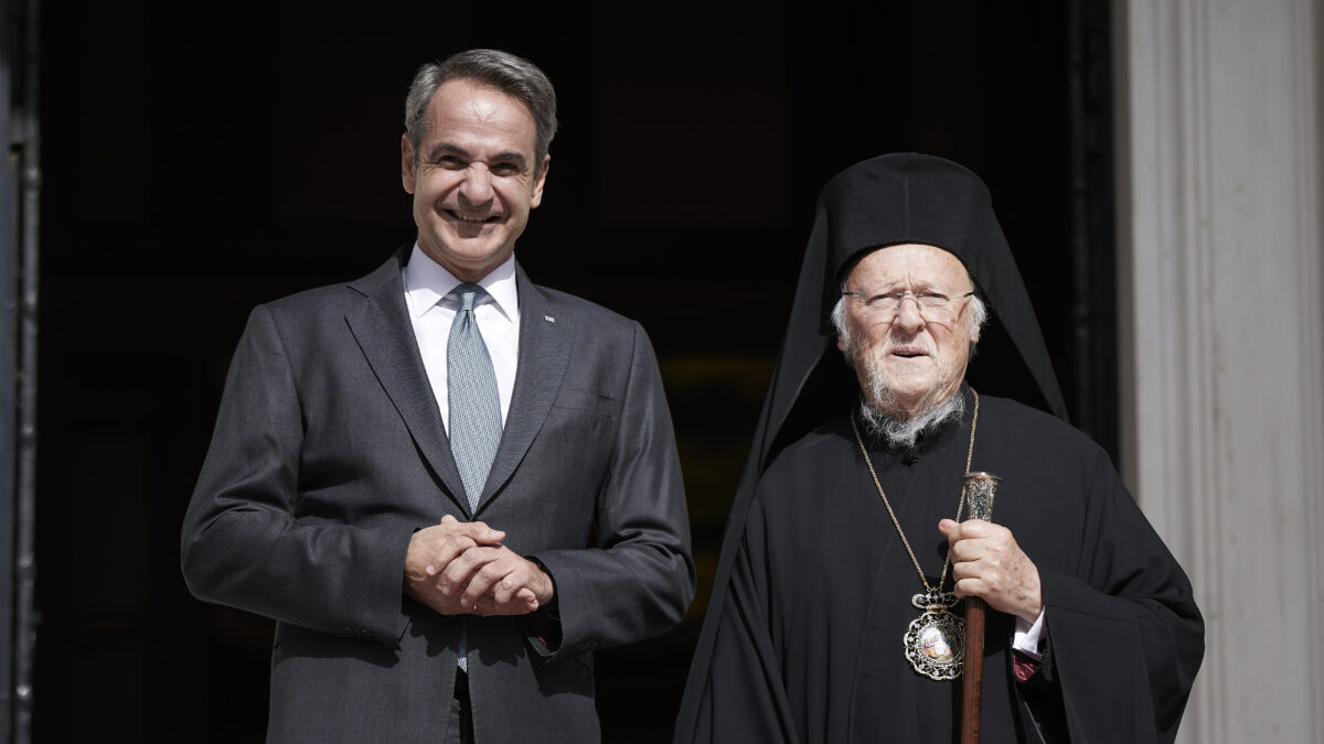 Συνάντηση Μητσοτάκη - Βαρθολομαίου