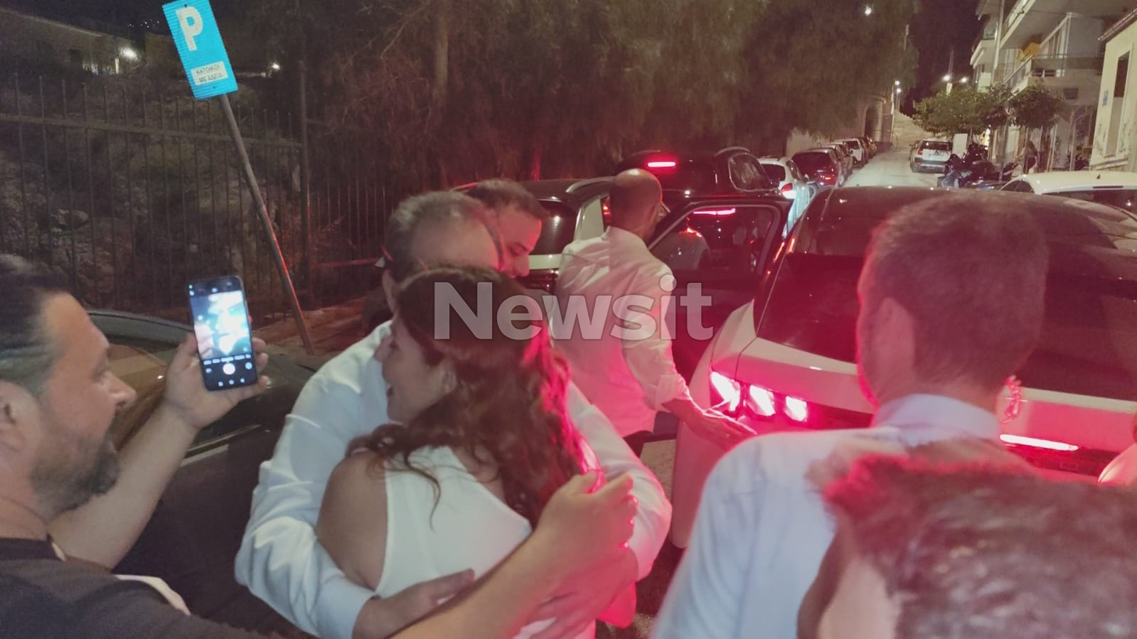 Η Μπέττυ Μπαζιάνα στην παρουσίαση του κόμματος του Αλέξη Τσίπρα, «Ελληνική Αριστερή Συμπαράταξη» στο Θησείο