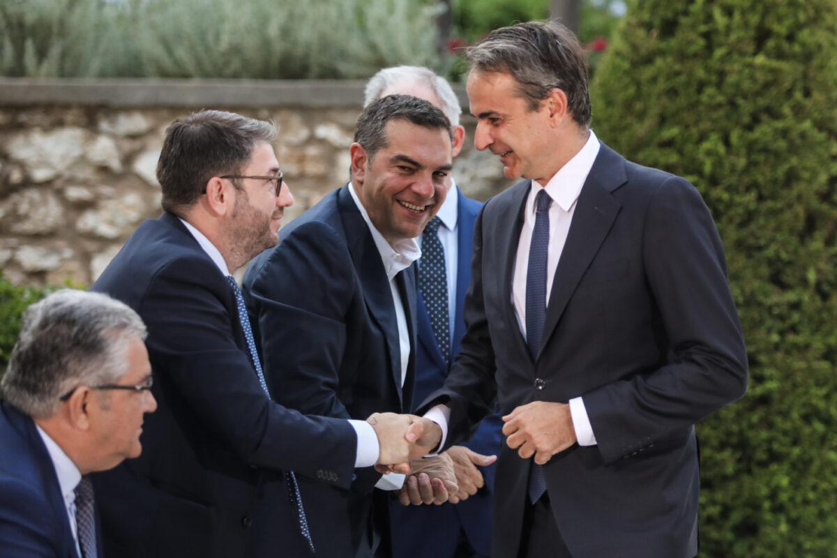 Νίκος Ανδρουλάκης / Αλέξης Τσίπρας / Κυριάκος Μητσοτάκης