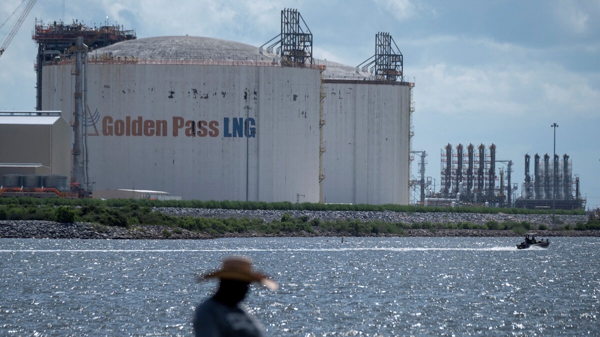 FILE PHOTO: A view of Golden Pass LNG facility in Port Arthur, Texas, U.S., June 23, 2025. REUTERS/Joel Angel Juarez/File Photo/File Photo