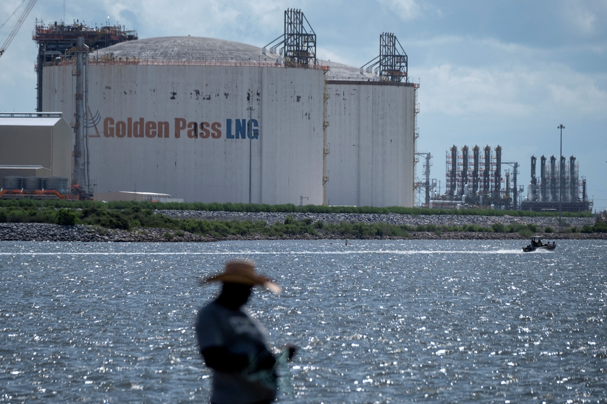 FILE PHOTO: A view of Golden Pass LNG facility in Port Arthur, Texas, U.S., June 23, 2025. REUTERS/Joel Angel Juarez/File Photo/File Photo